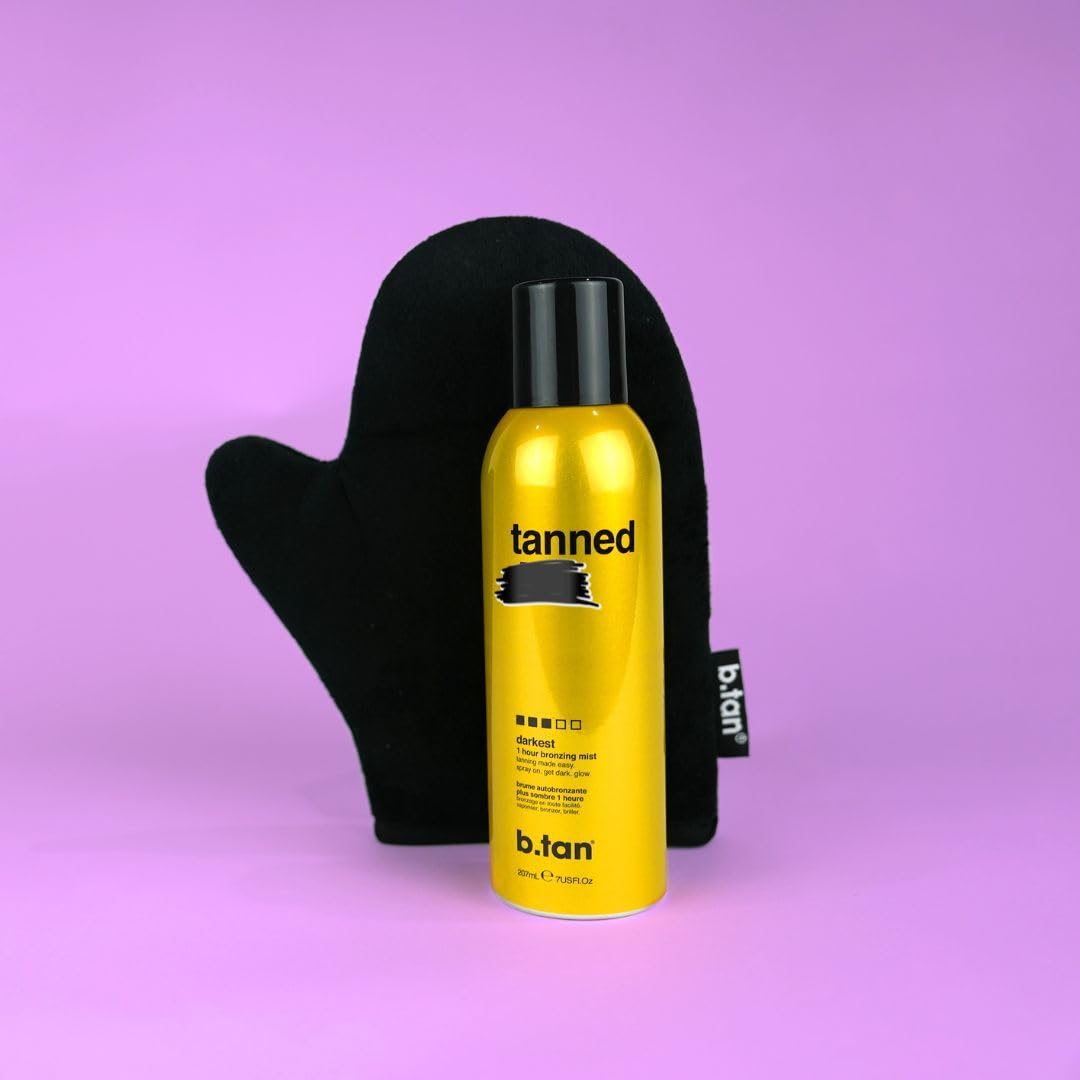 b.tan Self Tanner Bronzing Mist – Fast 1-Hour Sunless Tanning Spray | Vegan, No Smell