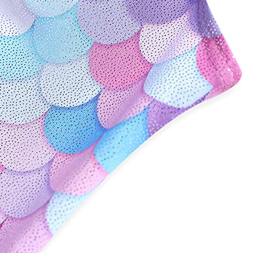 Belovance Dance Leotards for Girls Gymnastics 3t 4t Toddler Baby Girl Child Athletic Sleeveless Gymnastic Biketard Unicorn (Orange Unicorn, 3-4 Years)