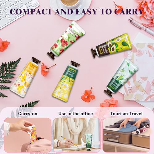 120 Pack Hand Cream Gift Set, Travel Size Lotion, Mini Hand Creams, Teacher Appreciation Gifts, Hand Cream for Dry Cracked Hands, Bulk Christmas Gifts for Coworkers Adults Women Nurse