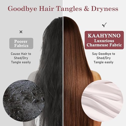 Adjustable Silk Satin Bonnet for Sleeping Hair Wrap, Double Layer Sleep Cap, Night Turban for Large Long Curly Braid Women Men Hair - Pale Blush Pink