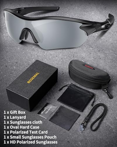 Polarized Sports Sunglasses for Men Women Youth Baseball Running Fishing Tennis Golf Cycling Driving Motor TAC UV400 TR90