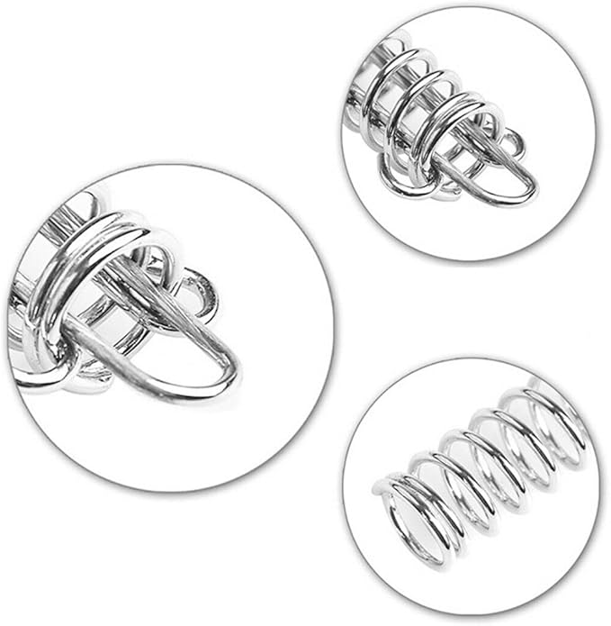 2pcs Tent Wind Spring Wind Rope Buckle,Outdoor Camping High Strength Steel Rope Buckle,Tent Fixed Buckle Spring Hook Buckle