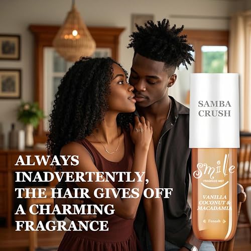Samba Crush Fragrance Mist, Vanilla Caramel and Coconut Macadamia Scents, Long-lasting Hair And Body Spray for Women, 3.0 fl oz (Vanilla Coconut)