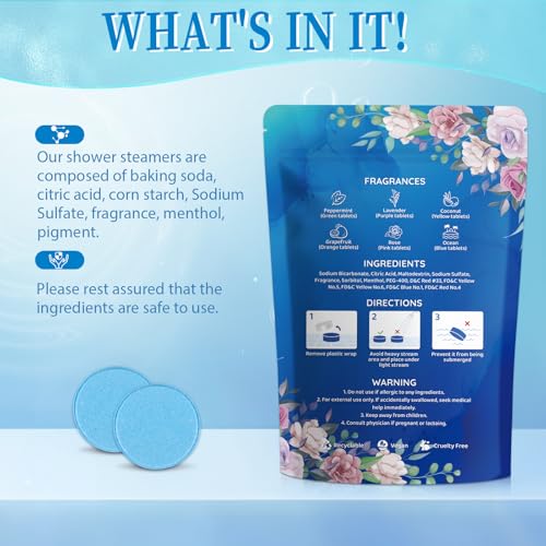18-Pack Shower Steamers Aromatherapy, Shower Bath Bombs with Individually Wrapped, Variety Shower Tablets, Mothers Day Presents for Mom, Birthday Presents for Women