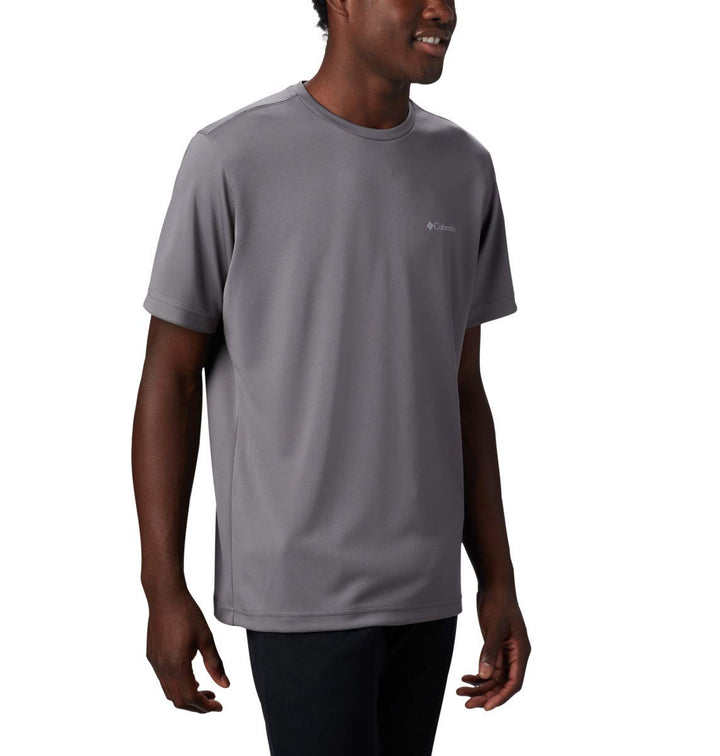 Columbia Men's Mist Trail Short Sleeve Shirt, City Grey, Medium