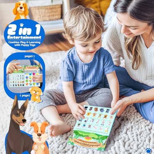 24 Pack Puppy Bath Bombs for Kids – Each with Surprise Puppy Figurine Inside, 12 Unique Scents, Bath Bombs with Toys, Gentle on Skin, Birthday Party Favors & Summer Gifts for Boys and Girls