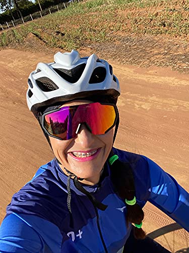 X-TIGER Polarized Sports Sunglasses with 5 Interchangeable Lenses,Mens Womens Cycling Bike Glasses,Baseball Running Fishing Golf Driving Sunglasses