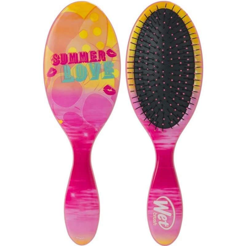 Wet Brush Disney Original Detangler Hair Brush - Summer Love - Comb for Women, Men and Kids - Wet or Dry – Removes Knots and Tangles - Natural, Straight, Thick, and Curly Hair
