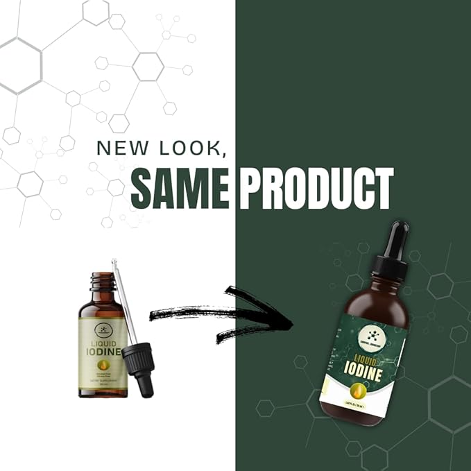 Iodine Liquid Drops | Clear & Colorless Liquid | 50ml - 250mcg/Serving | High-Purity Dietary Supplement