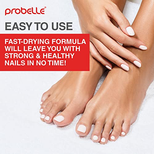 Probelle Hydrating Base Coat for Dry and Brittle Nails, Instant Moisturizer, Nourishes and Soothes Nails with a Healthy Glow, Extends Polish Life, Ideal for Dehydrated, Rough, Breaking Nails