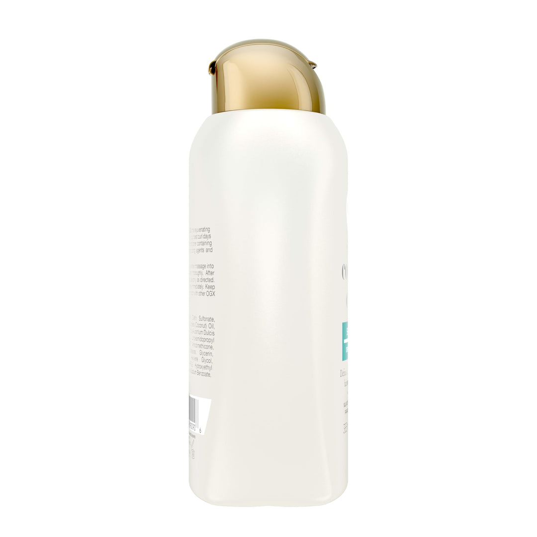 OGX Quenching + Coconut, Curl-Defining Shampoo, Hydrating & Nourishing Curly Hair Shampoo with Coconut Oil, Citrus Oil & Honey, Paraben, Sulfate-Free Surfactants, 13 floz