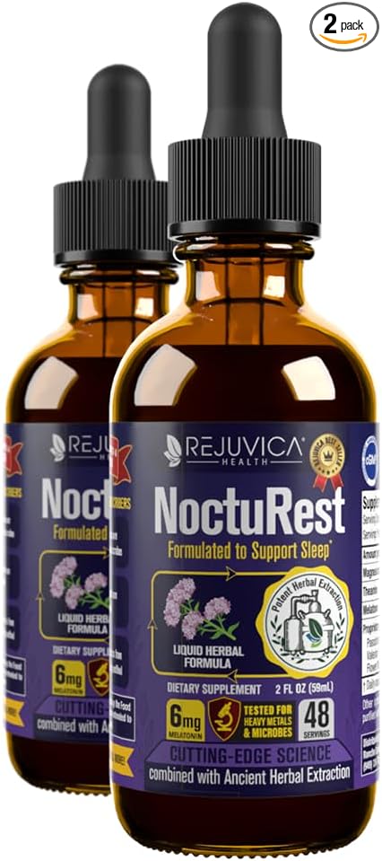 Advanced Sleep Support Supplement - Liquid Delivery for Better Absorption - Melatonin, Magnesium, Theanine, Valerian, Passionflower, Chamomile & More!