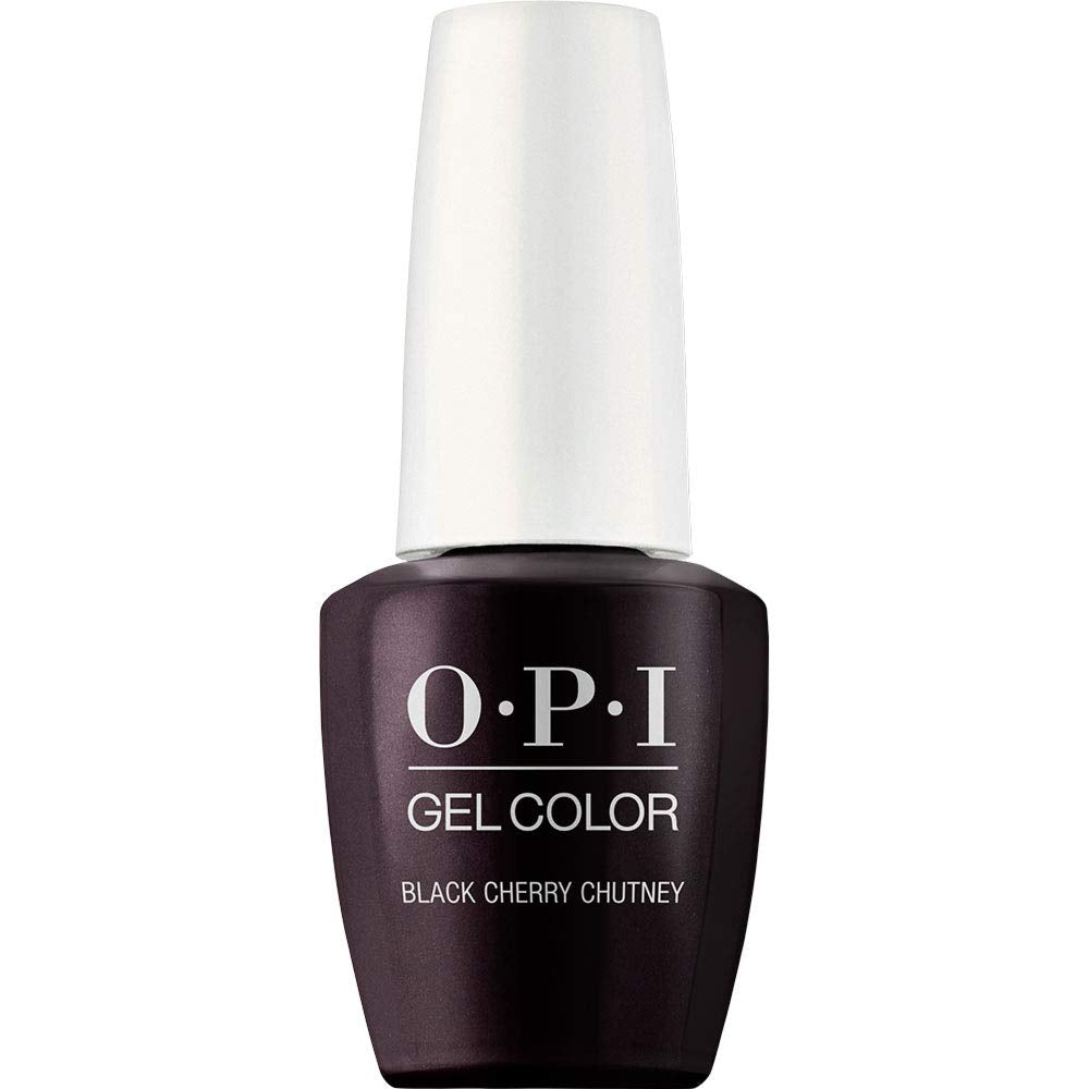 Opi Gelcolor, Black Cherry Chutney, Red Gel Nail Polish, 0.5 Fl Oz