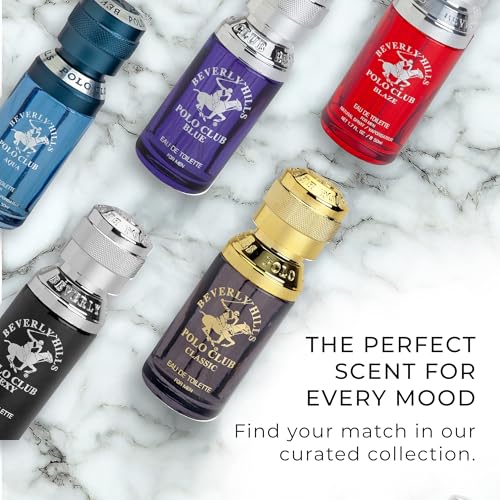 Beverly Hills Polo Club BHPC Men's Eau De Toilette Bonus Pack, 1.7oz EDT + Bonus EDT Pocket Spray (Classic)