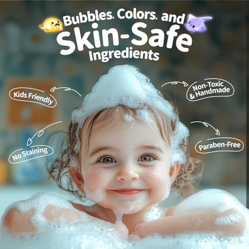 Bath Bombs for Kids with Surprise Inside – 24 Pack Handmade Bath Bombs with Glow-in-The-Dark Land & Sea Toys, Fizzy Bath Salt Balls, Birthday Party Favors for Boys and Girls