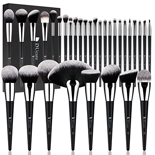DUcare Makeup Brushes Set Professional 32Pcs Make up Brushes Premium Synthetic Kabuki Foundation Blending Face Powder Blush Concealers Eye Shadows