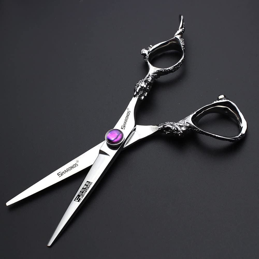 Hair Cutting Scissors Shears Professional Barber 6 inch Hairdressing Scissor Home Use for Man Woman Adults Kids Babies