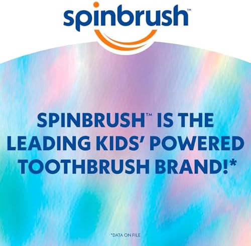 Spinbrush Mermaid & Unicorn Kids Electric Toothbrush 2-Pack, Battery-Powered, Soft Bristles