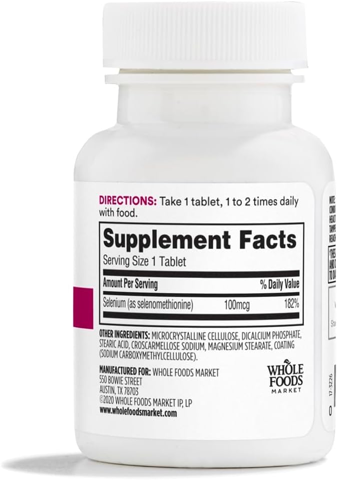 365 by Whole Foods Market, Selenium 100mcg, Vegan, 120 Tablets