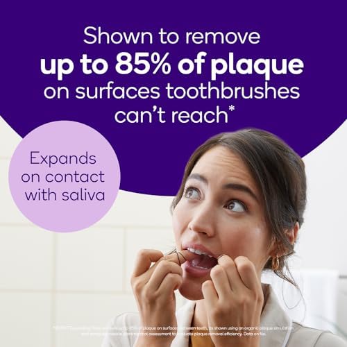 BURST Expanding Dental Floss Kit (Mint Eucalyptus/120 Yards/Starter Kit + 3 Refills) | Stain Absorbing & Woven with Xylitol Coating to Fight Cavities | Vegan | Paraben Free