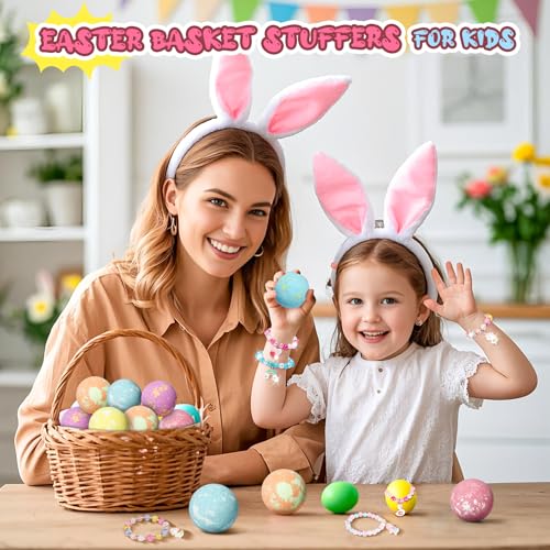 Unicorn Bath Bombs for Kids Girls with Bracelet Inside, sanyi Bubble Bath Toys Birthday Gifts for 4 5 6 7 8 Year Old Girl Daughter Granddaughter Niece