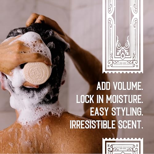 Viori Hamish & Co. Shampoo Bar - Aged Sandalwood - Shampoo for Men - Handcrafted with Scottish Islay and Whiskey Infused - Made from Natural Ingredients - Sulfate, Paraben, Cruelty, and Plastic-Free