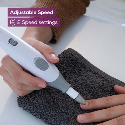 Beurer MP32 Electric Nail Drill with 7 Attachments, Manicure/Pedicure Set with 2-Speed Levels & Dual Rotation for Salon-Quality Nail Care at Home, Including Storage Case