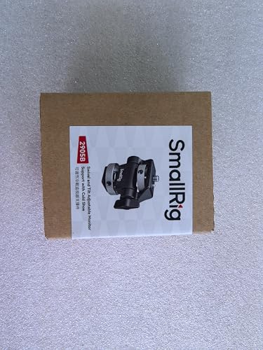 (New Version) SMALLRIG Camera Monitor Mount with Cold Shoe Adapter, 360° Swivel and 180° Tilt Adjustable Monitor Holder with Thumbscrew, Anti-twist Design, Max Payload 2.3kg - 2905B