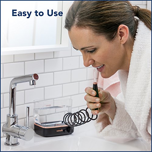 Waterpik Sidekick Portable Water Flosser, Perfect for Travel & Home, ADA Accepted, Black/Copper WF-04