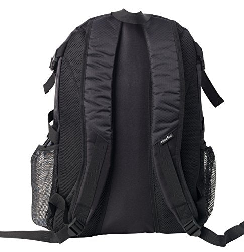 Athletico National Soccer Bag - Backpack for Soccer, Basketball & Football Includes Separate Cleat and Ball Holder (Black)