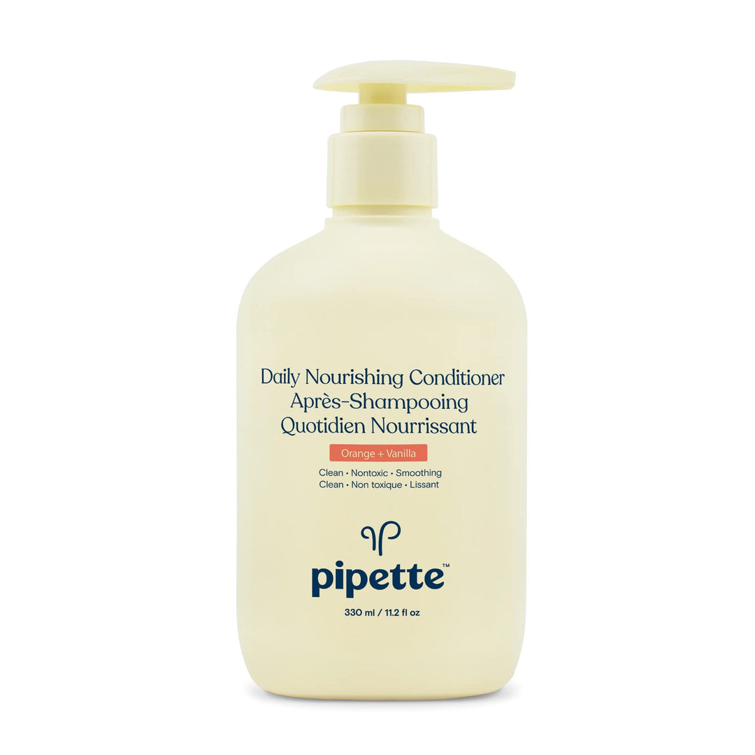 Pipette Daily Nourishing Conditioner -Tear Free Conditioner For Kids, Adds Moisture, 100% Plant-Derived Squalane And Quinoa, Ora