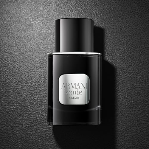 Armani Beauty – Code – Elixir – Cologne for Men - Ambery & Spicy - With Green Mandarin, Leather Accord, & Tonka Bean – 1.6 Fl Oz