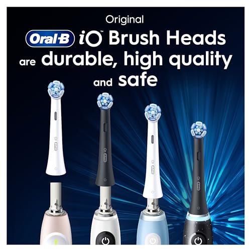 Oral-B iO Ultimate Cleaning Electric Toothbrush Heads, 8 Pieces, Ultimate Tooth Cleaning, Toothbrush Attachment for Oral-B Toothbrushes, Letterbox Enabled Packaging, Black