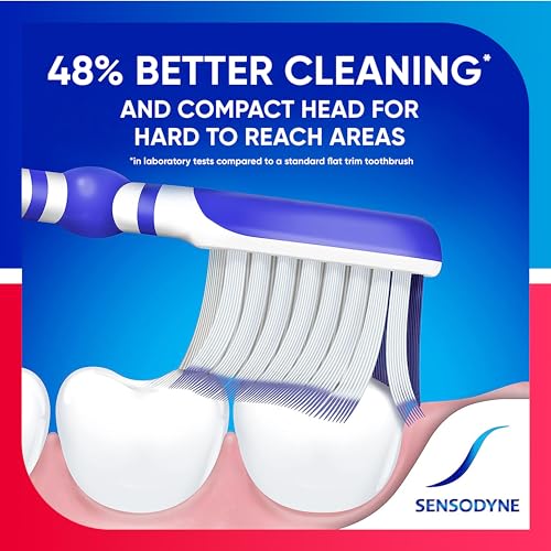 Sensodyne Sensitivity & Gum Soft Toothbrush Designed for Sensitive Teeth, 4-Pack