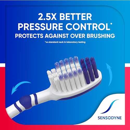 Sensodyne Sensitivity & Gum Soft Toothbrush Designed for Sensitive Teeth, 4-Pack