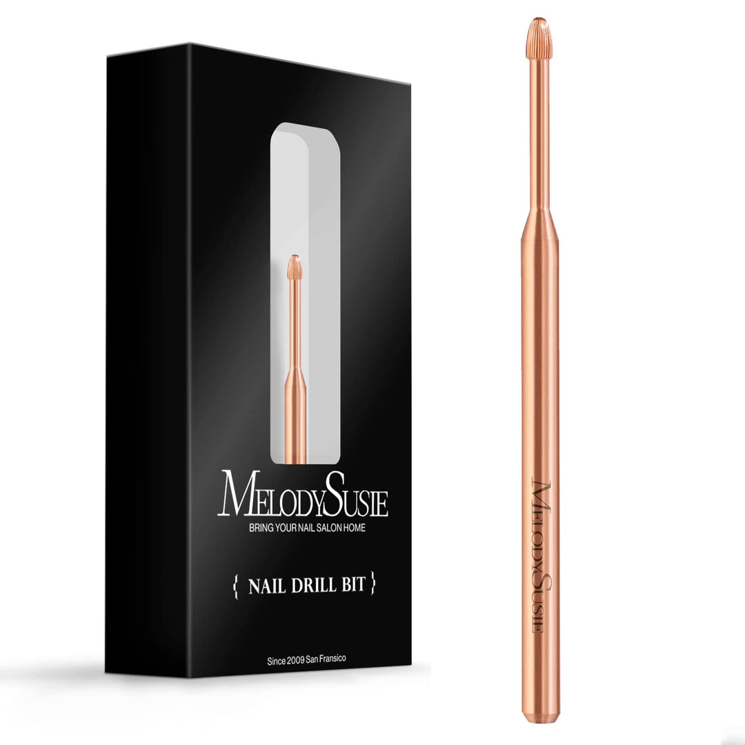 Melodysusie Cuticle Clean Nail Drill Bit 3/32'', Professional Safety Carbide Under Nail Cleaner Nail Bit For Cuticle Dead Skin N