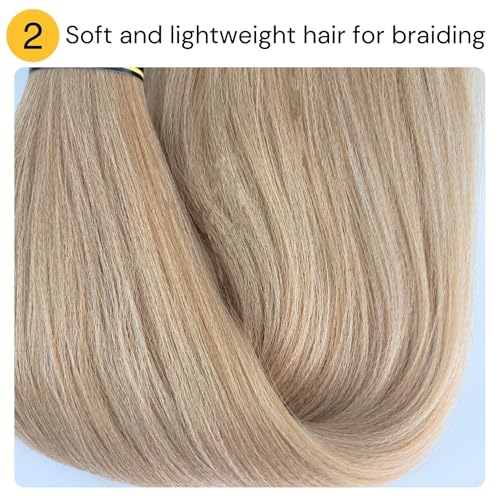 Brown Blonde Braiding Hair Pre stretched Box Braiding Hair Extensions Feed in Braids