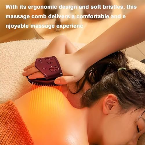 2PCS Meridian Brush Massage Body, Meridian Brush Massage Brush, Cepillo De Meridianos para Masajes, Full Body Relaxation Meridian Massage Brush, Beauty Salon Professional Custom (Brown)