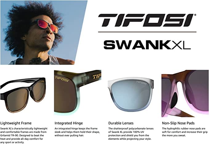 Tifosi Optics Swank XL Sunglasses (Honey, GT)