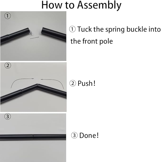 Adjustable Tarp Poles for Camping with 2 Silicone Protective Caps - Portable Tent Poles Replacement for Rain Fly, Awning, Outdoor Hiking, Backpacking, and Sunshade - Set of 2 Tent Poles.