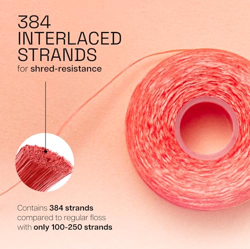 REACH Waxed Dental Floss, Cinnamon, Plaque Remover for Teeth, Shred Resistant, Floss Slides Smoothly, Easy to Use, Waxed, Deep Cleaning Teeth, Oral Care, PFAS Free, for Adults & Kids, 6 Pack, 55 yd