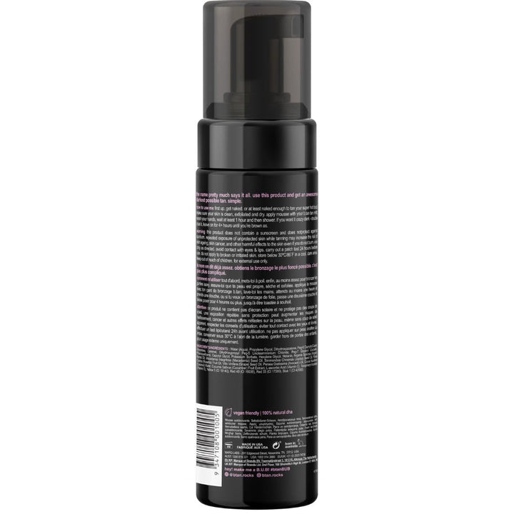 Ultra Dark Self Tanner Mousse – Fast 1 Hour Express Tanning Foam | Vegan, 6.7 Fl Oz