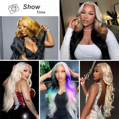 30 Inch 613 13x6 Lace Front Wig Human Hair 200 Density Blonde Body Wave Lace Front Wigs Human Hair Blonde Wig Human Hair 613 HD Lace Frontal Wigs Human Hair Pre Plucked 613