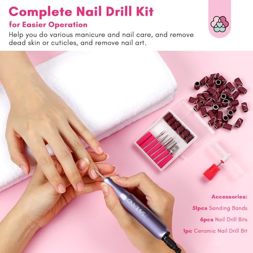 SAVILAND Dip Powder Nail Kit with Drill: Starter Set 30 Colors Summer Spring Keratin Dip Nails Powder with Dipping Liquid Set Activator Base Top Coat Cuticle Oil for DIY Manicure Nail Art