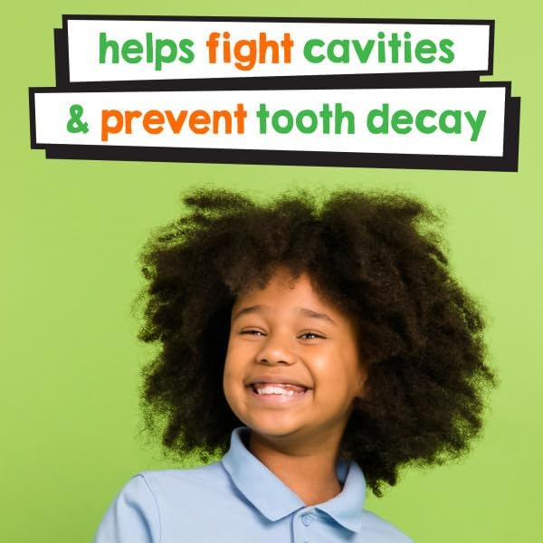 TheraBreath Kids Mouthwash with Fluoride, Organic Strawberry Splash, Anticavity, 10 fl oz & TheraBreath Kids Mouthwash with Fluoride, Organic Wacky Watermelon, Anticavity, 10 fl oz