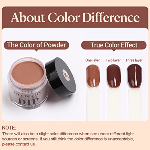 AZUREBEAUTY Translucent Dip Powder - Nail Bed Color 2Oz/56g, Sheer Nude Semi-transparent Clear Soft Peach Pink Dipping Powder Crystal Natural Nail Art Starter Manicure Salon DIY Home for Starter Gift