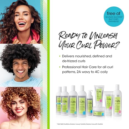 All About Curls Essential Moisture Starter Kit | 4-Piece Set | Cleanse, Condition, Moisturize, Define | All Curly Hair Types