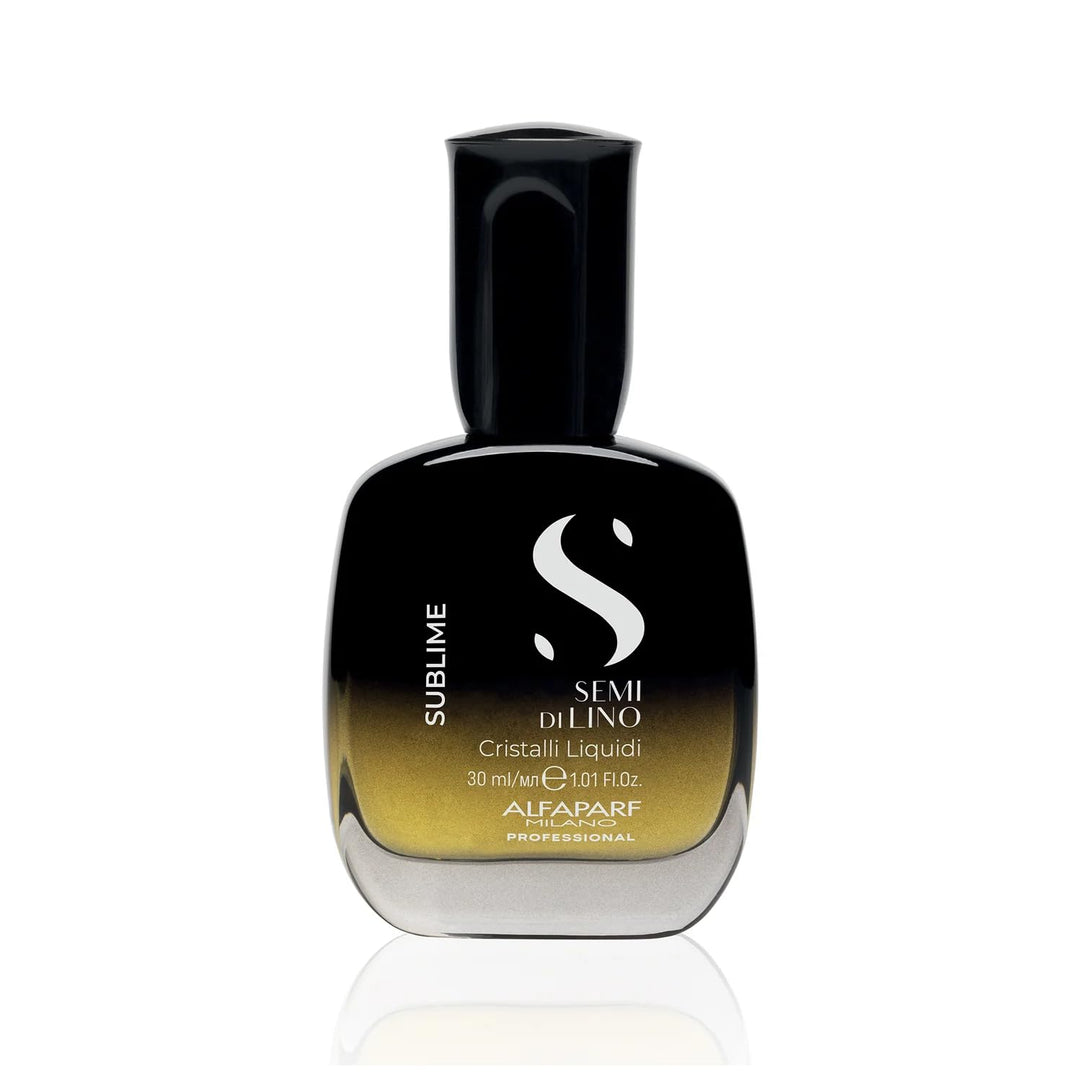 Alfaparf Milano Semi di Lino Sublime Cristalli Liquidi Smoothing Hair Serum - Limited Edition - Superior Finishing Hair Oil - Brilliant Shine and Thermal Protection - Vegan Formula - 1.01 fl. oz.