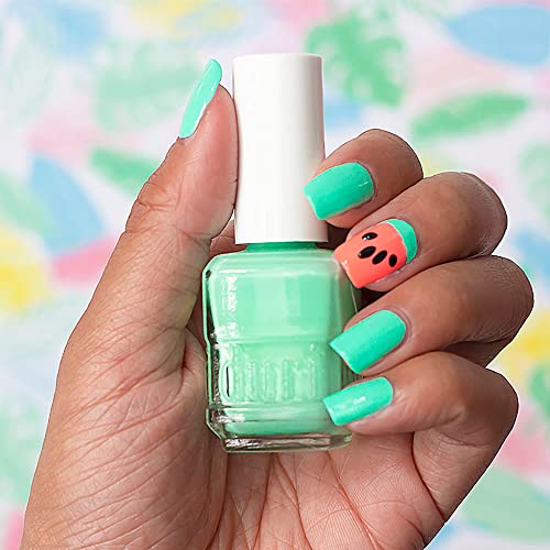 duri Nail Polish, 112S Pie In The Sky, Pastel Mint Green, Semi Matte, Full Coverage, Quck Drying, 0.45 Fl Oz