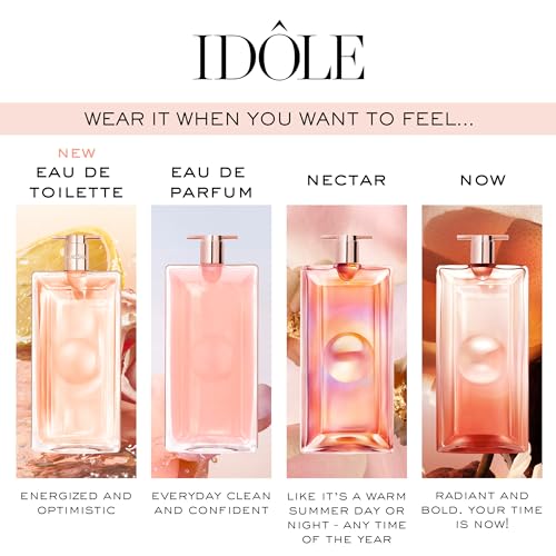 Lancôme Idôle Eau de Toilette - Fresh & Energizing Women's Perfume - Long Lasting Fragrance with Notes of Green Tea, Blooming Roses & Fresh Bergamot